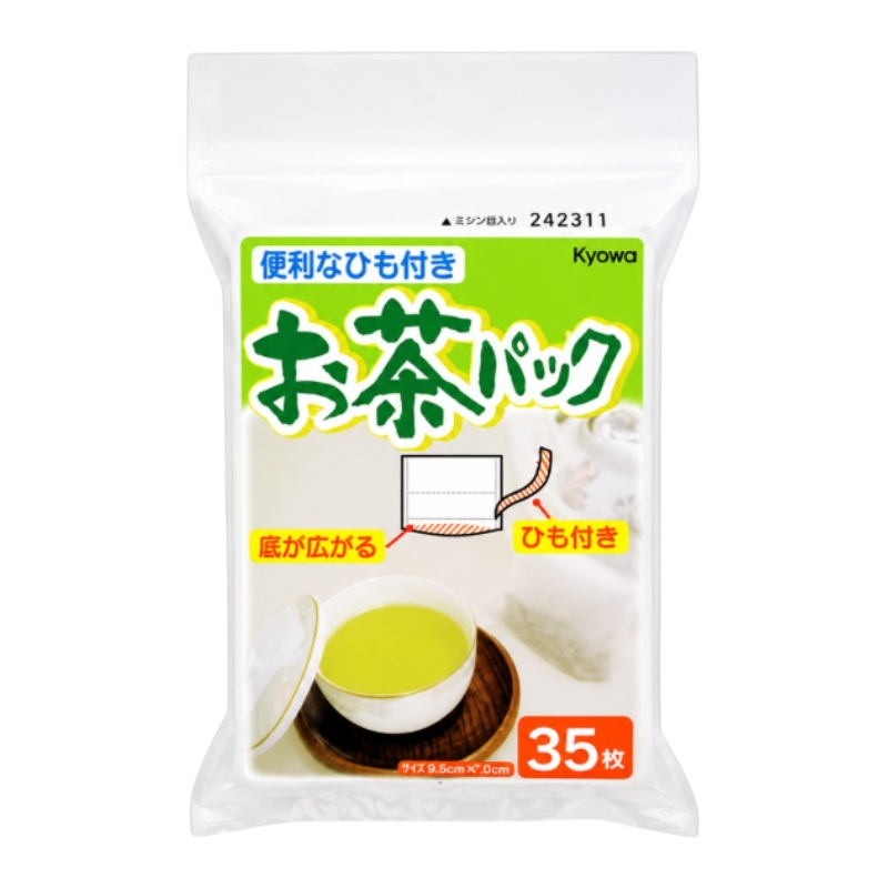 日式可擴底掛繩茶包袋(35枚)/[Kyowa]